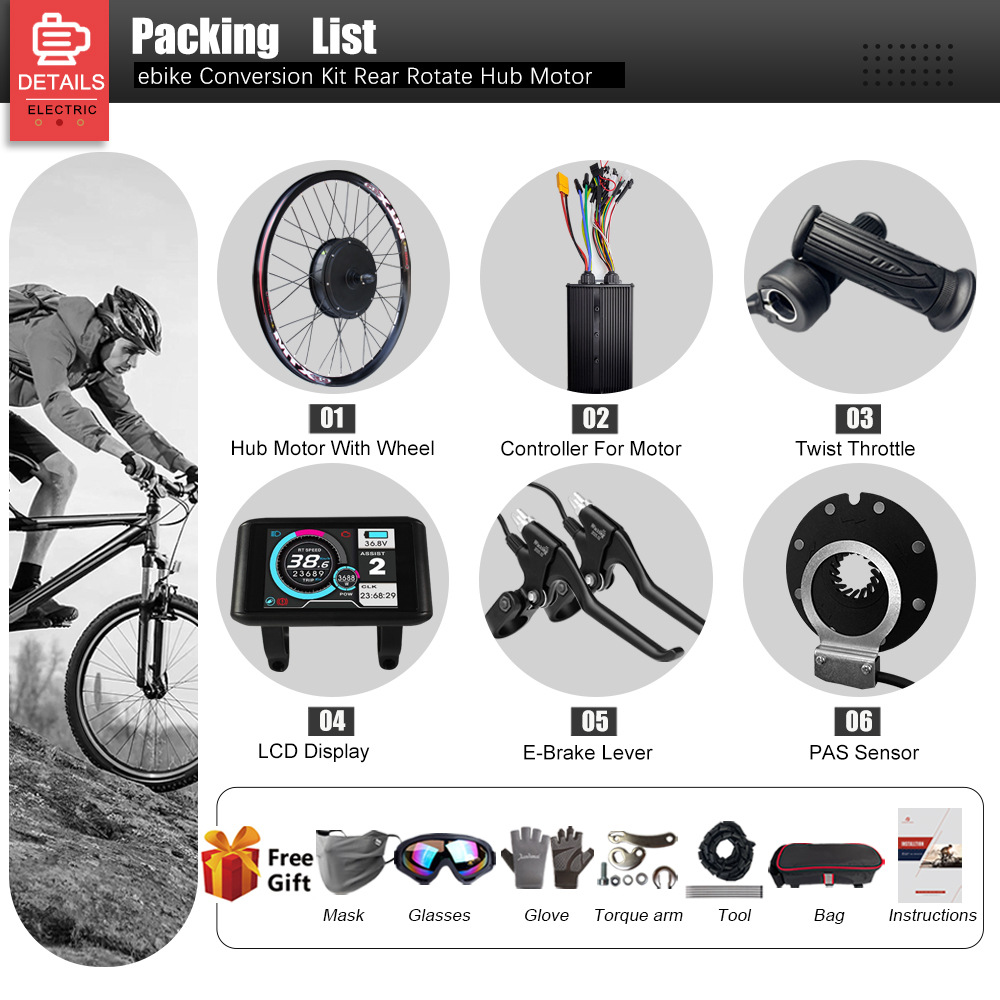 60V 3000W Electric Bike Conver - огляд і ціна 72V 5000W Hub Motor Kit